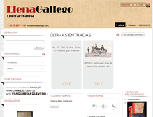 Tablet Screenshot of elenagallego.com